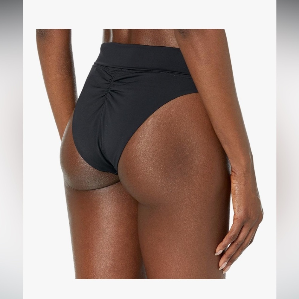NWT Prana Black Aurelia Scrunchy Cheeky Bottom Womens Size XS UPF 50 Quick Dry - Picture 3 of 15